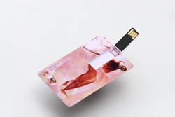 薄型カード型USBメモリ 両面フルカラーのカード型USB!