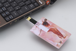 薄型カード型USBメモリ 両面フルカラーのカード型USB!