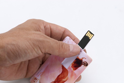 薄型カード型USBメモリ 両面フルカラーのカード型USB!